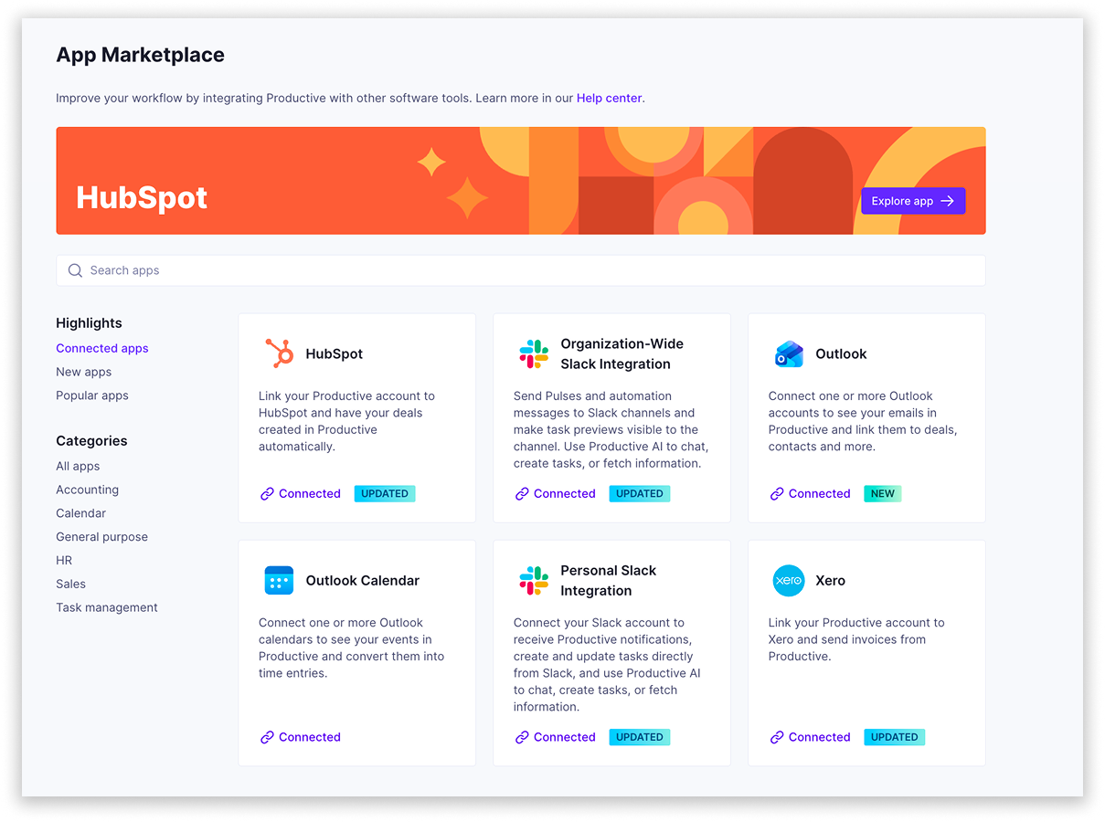 Productive Integrations